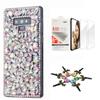 STENES Bling Case Compatible with LG V30 - Stylish - 3D Handmade [Sparkle Series] Pretty Rhinestone Design Cover with Screen Protector [2 Pack] - Bling view 1