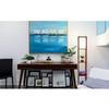 Brightech Maxwell - Modern Shelf Floor Lamp with Lamp Shade & Warm White LED Bulb, Corner Display Floor Lamp with Shelves for Living Room, Bedroom, Nightstand Office, Home Decor Storage - Walnut Brown view 4