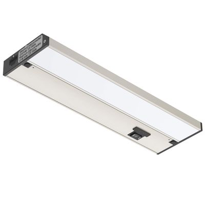 GETINLIGHT 12-Inch 3-CCT LED Under Cabinet Light, Hardwired/Plug-in, Nickel