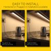 GETINLIGHT 12-Inch 3-CCT LED Under Cabinet Light, Hardwired/Plug-in, Nickel view 3