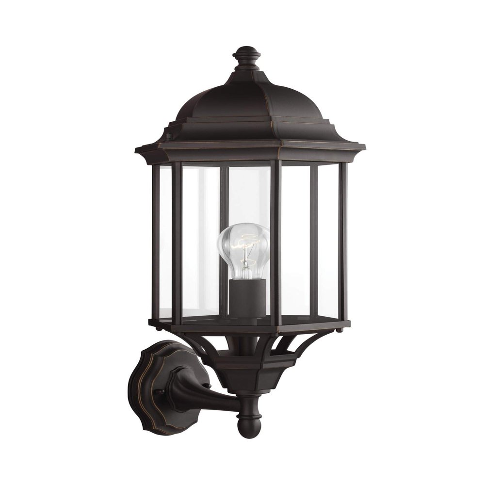 Generation Lighting 8638701-71 Sevier Large One Uplight Outdoor Wall Lantern, Antique Bronze