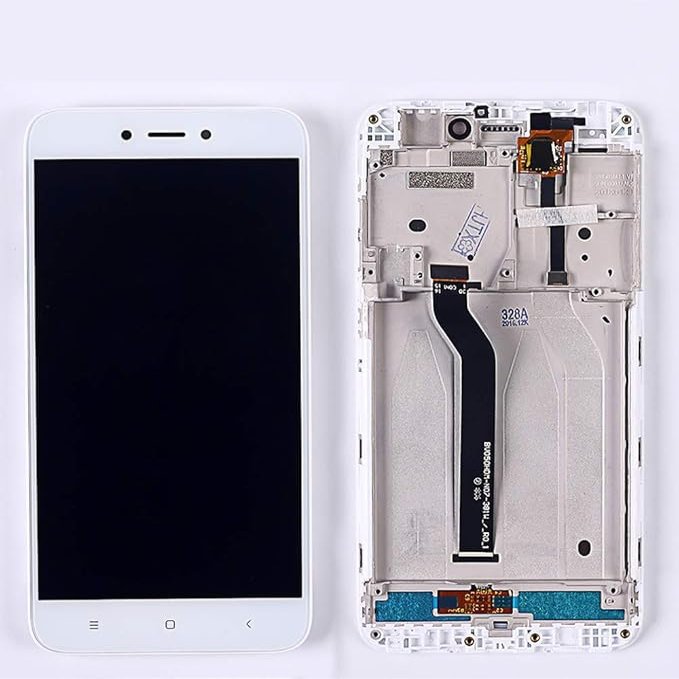 Touch Screen and LCD Display for Xiaomi Redmi 5A Digitizer Sensor Glass Panel Assembly Free Tempered Glass and Tools (White)