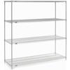 Nexel Wire Shelving, Poly-Z-Brite, 54" W X 18" D X 74" H view 1