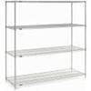 Nexel Wire Shelving, Poly-Z-Brite, 54" W X 18" D X 74" H view 3