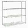 Nexel Wire Shelving, Poly-Z-Brite, 54" W x 21" D x 74" H view 2