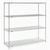 Nexel Wire Shelving, Poly-Z-Brite, 54" W x 21" D x 74" H view 3