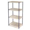 Nexel Vented Plastic Shelving, Nexelon Finish, 42x18x74 view 1