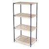 Nexel Vented Plastic Shelving, Nexelon Finish, 42x18x74 view 2