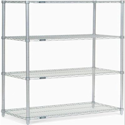 Nexel Wire Shelving, Poly-Z-Brite, 36" W x 21" D x 74" H
