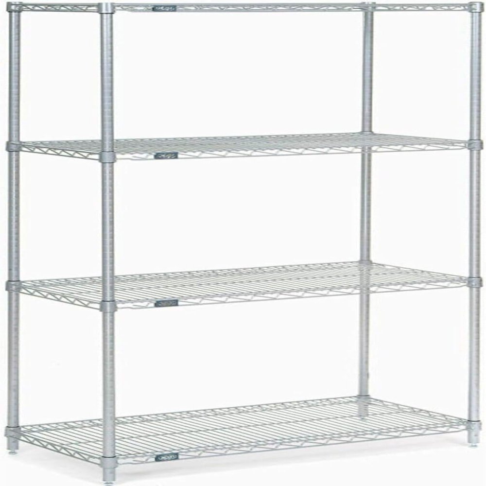 Nexel Wire Shelving, Poly-Z-Brite, 36" W x 21" D x 74" H