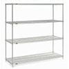 Nexel Wire Shelving, Poly-Z-Brite, 54" W X 18" D X 86" H view 3