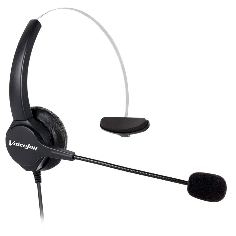 VoiceJoy Office Headset with RJ9 Plug for Cisco IP Phones 7940 7960 7970 6921 Series 8811,8841,8851,8861,8941,8945,8961,9951,9971 etc