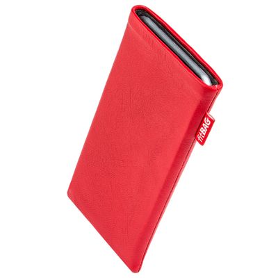fitBAG Beat Red Custom Tailored Sleeve for LeEco Le Pro 3. Fine Nappa Leather Pouch with Integrated Microfibre Lining for Display Cleaning