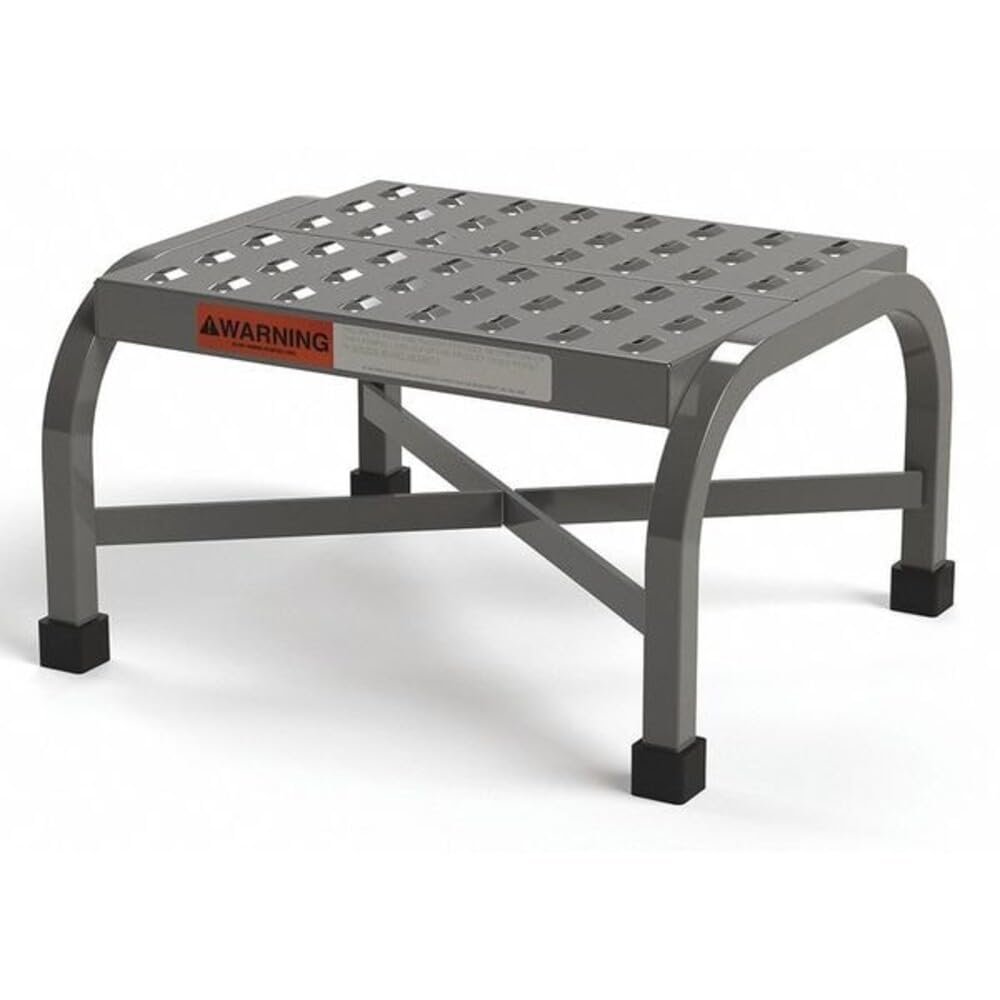 EGA Products Step Stool [Made in USA], Perforated Tread, Welded, OSHA Compliant, 16"x14" Platform, Heavy Duty 350 lbs. Capacity, 10.5" Tall