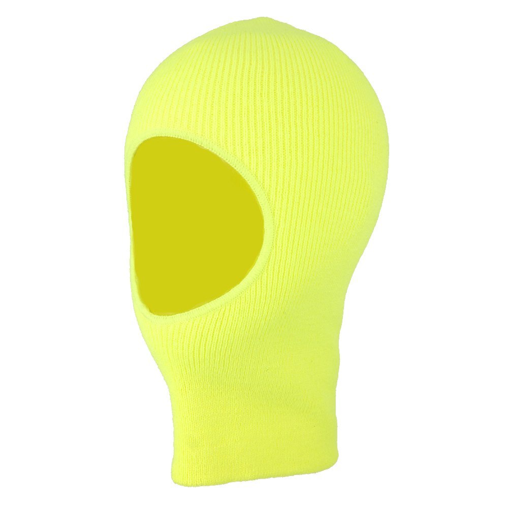 Made in USA, 1 Hole Thin Face Protection with 3M Thinsulate Insulation Liner - Yellow