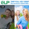 ELP 180degree Fisheye Lens Wide Angle USB Camera 1080P Mini Box Webcam 1080P High Speed UVC USB2.0 PC Camera CMOS OV2710 100fps 60fps 30fps Video Webcam for Computer, Laptop, Jetson Nano view 2