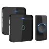 AVANTEK Wireless Doorbell, D-3B Waterproof Door Chime Kit Operating at over 1300 Feet with 2 Plug-In Receivers, 52 Melodies, CD Quality Sound and LED Flash view 1