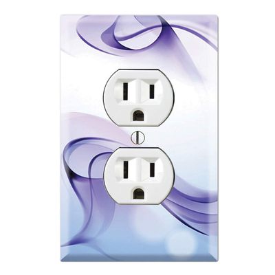 Graphics Wallplates - Abstract Smoke - Duplex Outlet Wall Plate Cover