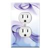 Graphics Wallplates - Abstract Smoke - Duplex Outlet Wall Plate Cover view 1