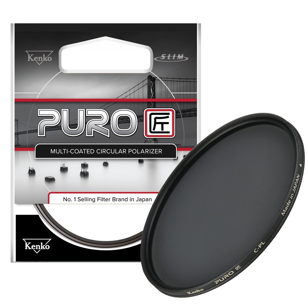 Kenko Puro C-PL Filter 77mm Multi-Coated, Wide Angle Slim Frame 227759