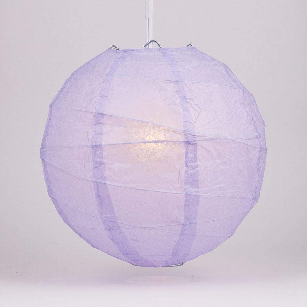 PaperLanternStore.com 12 Inch Lavender Irregular Paper Lantern (10 PACK)