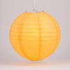 Quasimoon PaperLanternStore.com 16 Inch Papaya Even Ribbing Round Paper Lantern (10 Pack) view 1
