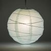 PaperLanternStore.com 8 Inch Artic Blue Irregular Ribbed Paper Lantern (10 PACK) view 2