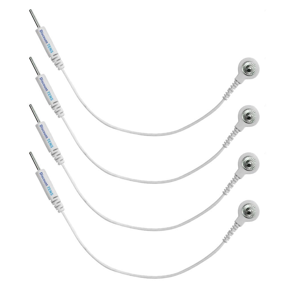 Discount TENS Brand - Adapters: 3.5mm snap to 2mm pin, 4 Pack