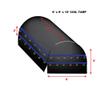 XTARPS 12' x 6' X 6' Flatbed Truck Tarp - Light Weight Coil Tarp, Purple view 2
