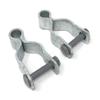 Pressed Steel Chain Link Fence Frame Hinge w/Bolt - (2 Sets Pack) (1-3/8") view 1