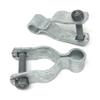Pressed Steel Chain Link Fence Frame Hinge w/Bolt - (2 Sets Pack) (1-3/8") view 2