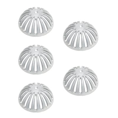 GSW FS-DS Heavy Duty Aluminum Dome Sink Drain Strainer Floor Drain Cover for Kitchen, Restaurant, Bar, Buffet or Food Service. 5-1/4" Diameter x 2-1/4"H (5 pcs)