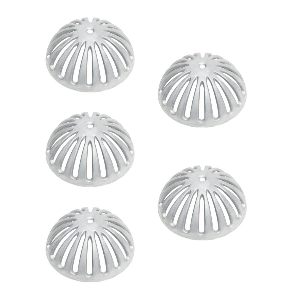 GSW FS-DS Heavy Duty Aluminum Dome Sink Drain Strainer Floor Drain Cover for Kitchen, Restaurant, Bar, Buffet or Food Service. 5-1/4" Diameter x 2-1/4"H (5 pcs)