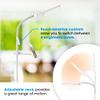 OttLite Dual Shade LED Floor Lamp with Adjustable Stand, White view 2
