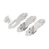 uxcell Cupboard 2-inch Stainless Steel Safety Padlock Door Latch Lock Hasp Staples 3pcs view 1