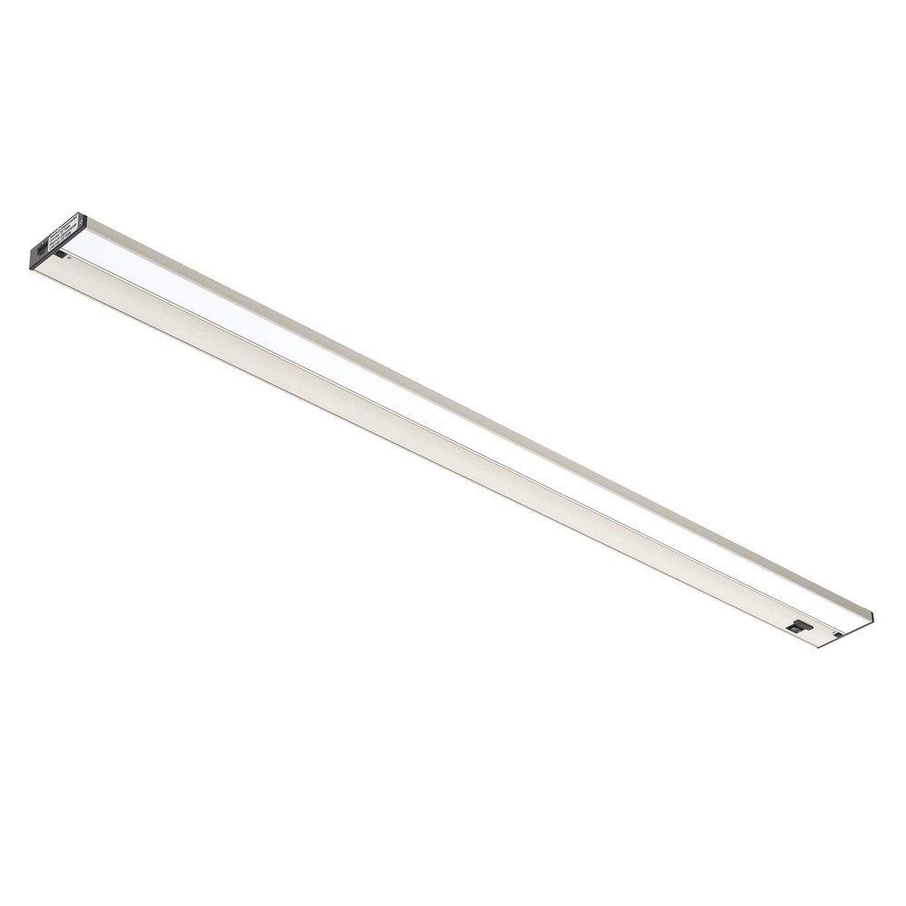 GETINLIGHT 48-Inch 3-CCT LED Under Cabinet Light, Hardwired/Plug-in, Nickel
