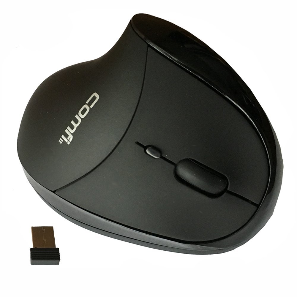 Comfi II Wireless Ergonomic Computer Mouse EM011-BKW, Black