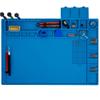 Premium Heat Resistant 932F Blue Magnetic Repair Work Mat Large Silicone Soldering Mat for Soldering, Electronics, Computer Cellphone Repair, BGA Soldering Gun Iron Workbench Protection view 1