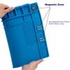 Premium Heat Resistant 932F Blue Magnetic Repair Work Mat Large Silicone Soldering Mat for Soldering, Electronics, Computer Cellphone Repair, BGA Soldering Gun Iron Workbench Protection view 4