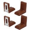 uxcell 28mmx17mmx28mm Plastic L Shaped Cover Right Angle Corner Brace Brackets 4pcs view 1
