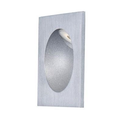 ET2 E41403-SA Alumilux Step Light ADA Compliant Square Outdoor LED Low Voltage Wall Mount, 1-Light 2 Watt, 3"H x 3"W, Satin Aluminum