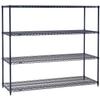 Nexelon Wire Shelving, Blue Epoxy, 60" W X 14" D X 54" H view 1