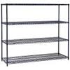 Nexelon Wire Shelving, Blue Epoxy, 60" W X 14" D X 54" H view 3
