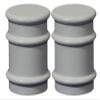 Urbanest Set of 2 Spina Lamp Finials, 1 1/4-inch Tall, Glossy White view 1