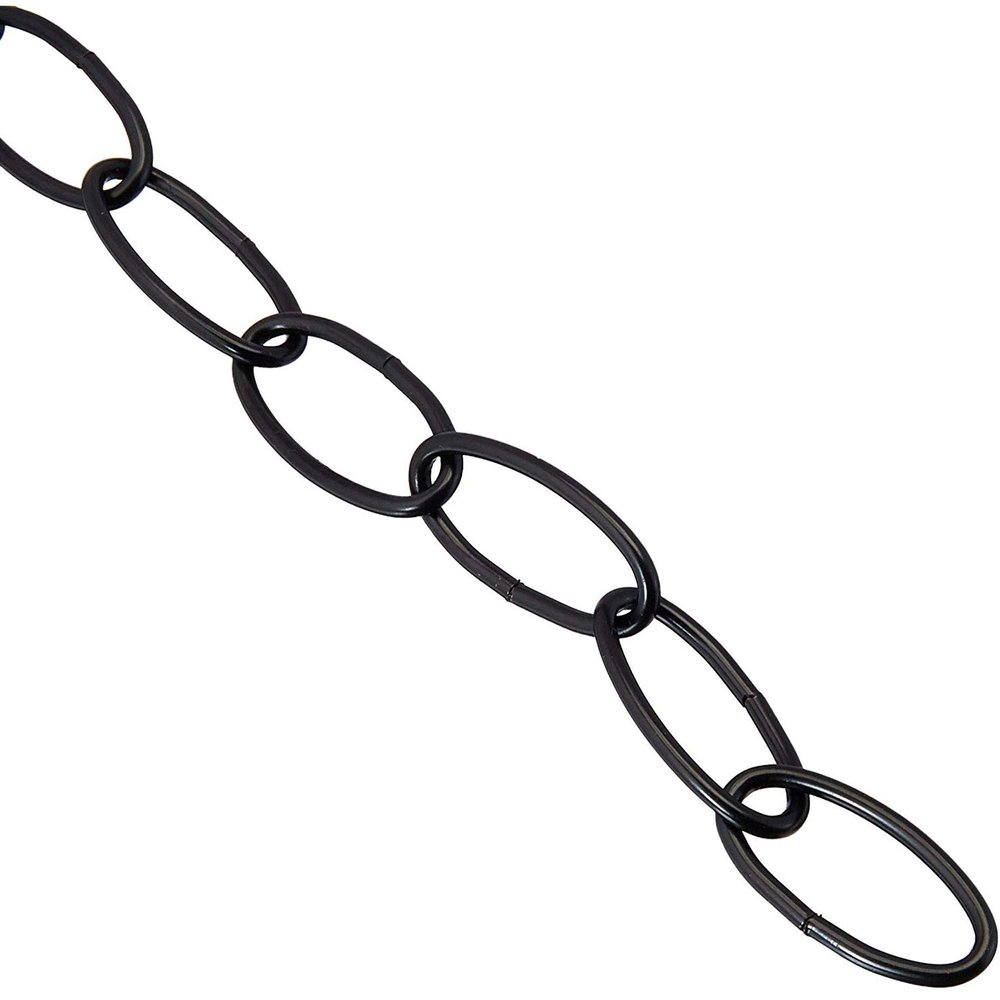 Chain Extension for Hanging Baskets, Planters, Powder Black