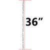 Chain Extension for Hanging Baskets, Planters, Powder Black view 2