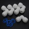5 PCS 3/8 "x3/8" Tube Push Union Elbow Quick Connect for RO Water Filter Fitting view 1