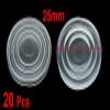 uxcell 25mm Dia Non-Slip Soft Grip Pad Buffer Cushion Mat Hold 20PCS for Glass Table view 2