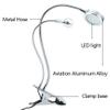 FILFEEL 2in1 LED with Clip, Illuminated Lights for Nail Desk Manicure Makeup Bed Reading Use Flexible Metal Hose with USB Interface view 3