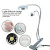 FILFEEL 2in1 LED with Clip, Illuminated Lights for Nail Desk Manicure Makeup Bed Reading Use Flexible Metal Hose with USB Interface view 4